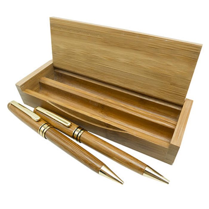 Set Bolígrafo Portaminas Bamboo B7