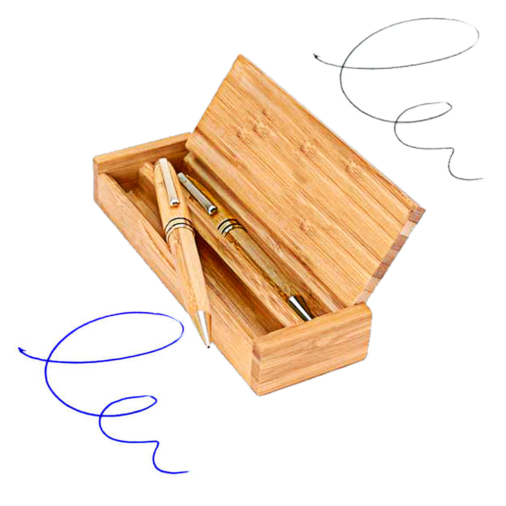 Set Bolígrafo Portaminas Bamboo B7