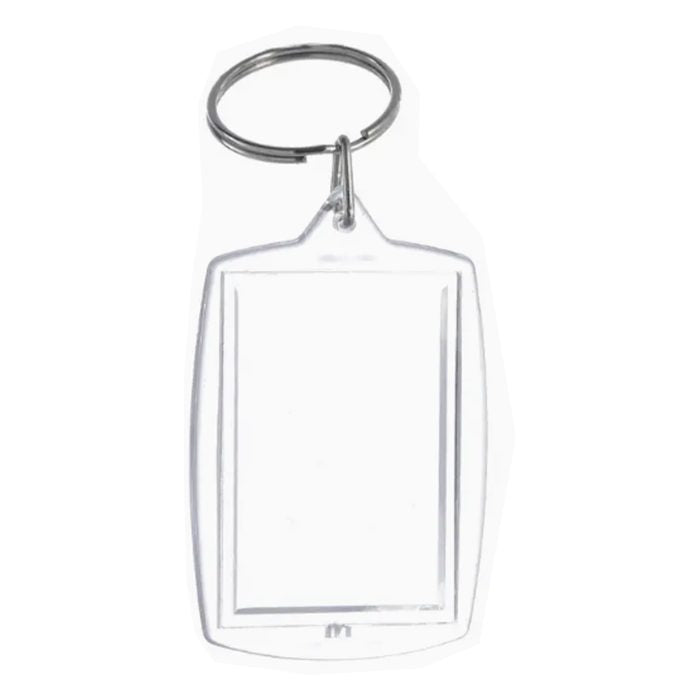 Llavero Plástico Transparente para Foto K76