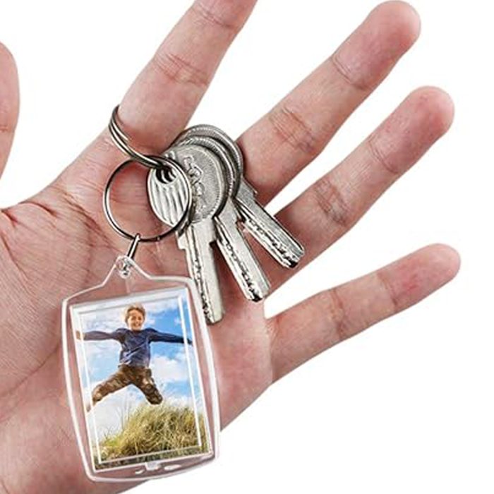 Llavero Plástico Transparente para Foto K76