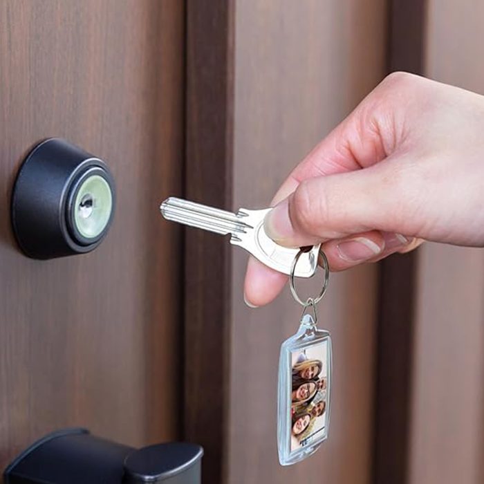 Llavero Plástico Transparente para Foto K76