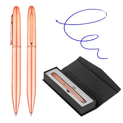 Bolígrafo Metálico Encobrizado con estuche L25+B