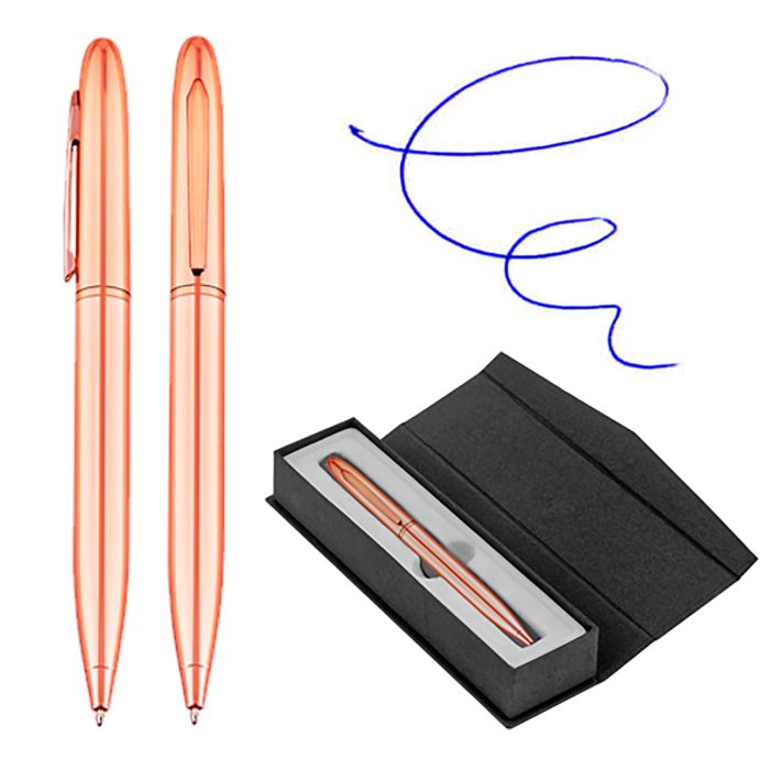 Bolígrafo Metálico Encobrizado con estuche L25+B