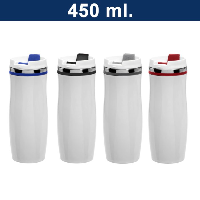 Mug Térmico Acero inoxidable Blanco M17