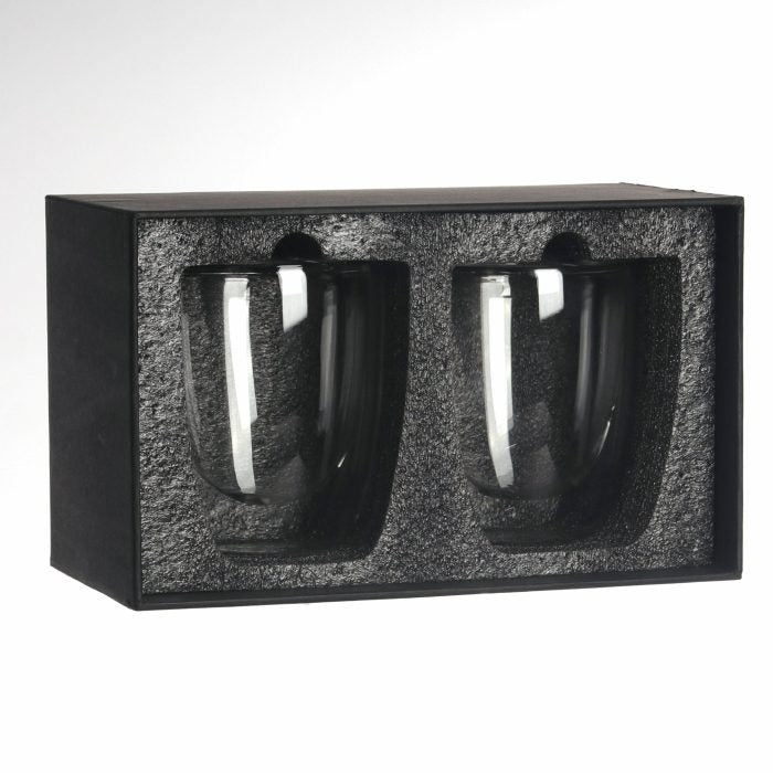 Set de 2 vasos de vidrio doble pared M4