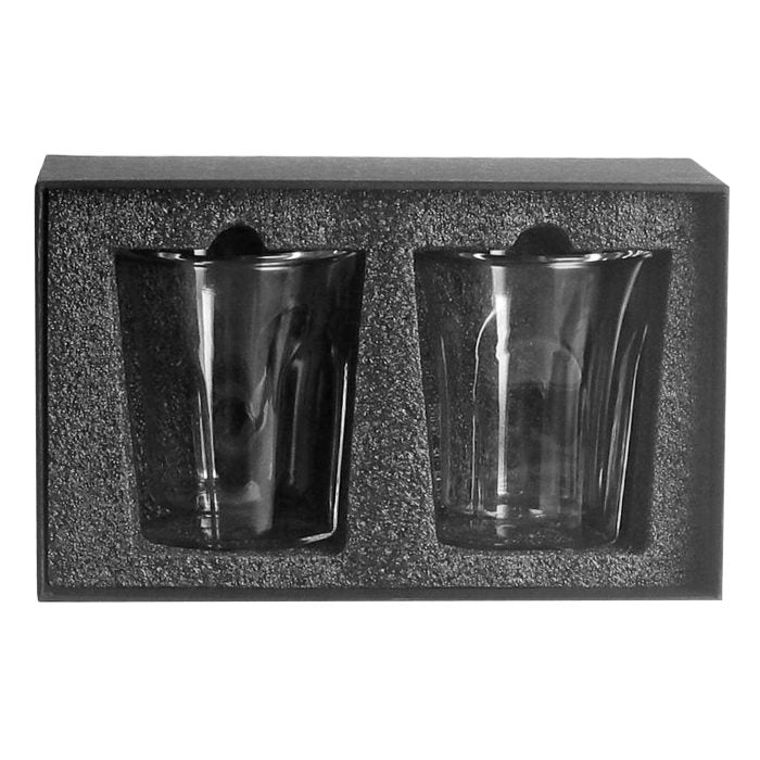 Set de 2 vasos de vidrio doble pared M6