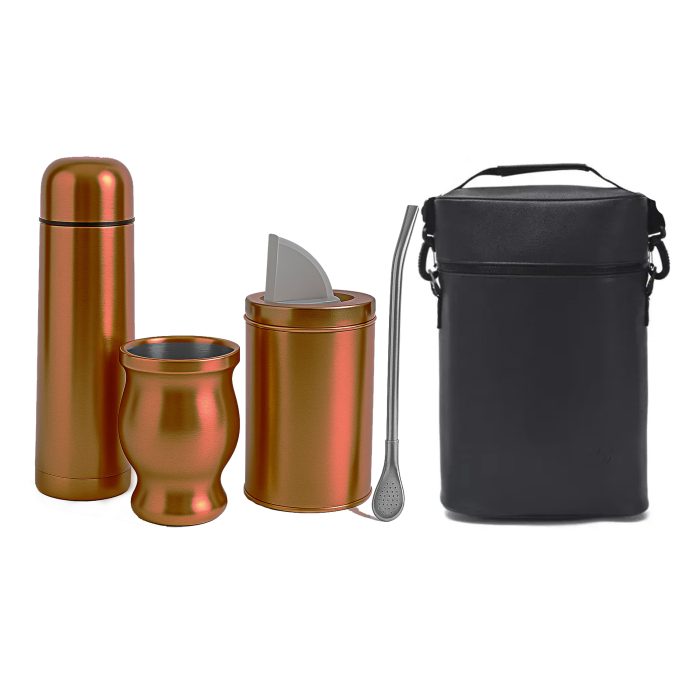 Set de Mate color Cobre con Bolso MAT01