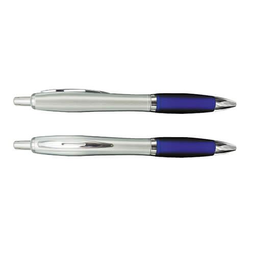 Bolígrafo Plástico Colores Plateado B12