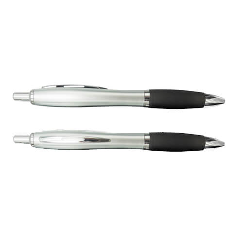 Bolígrafo Plástico Colores Plateado B12