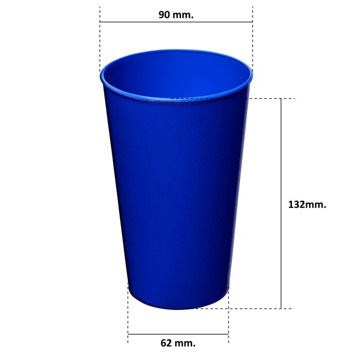Vaso Plástico Reutilizable Empavonado M150