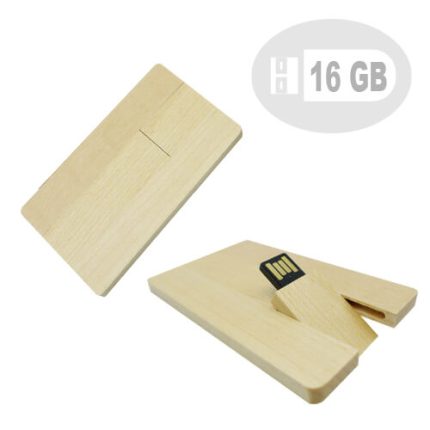 Pendrive Madera Tarjeta PD27